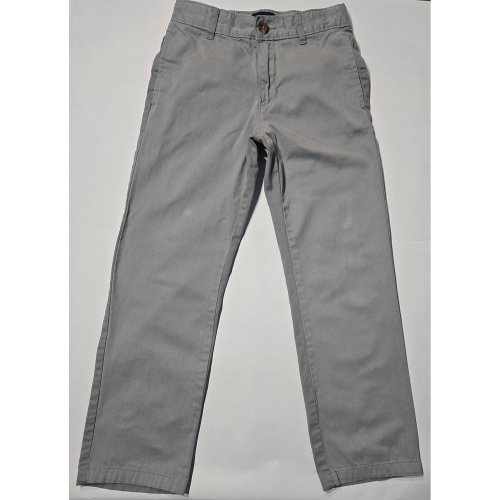 The Childrens Place Boys Gray Chino Pants Size 8 Straight Leg School Uniform